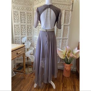 NWT ASOS floaty midi dress with back pearl detail